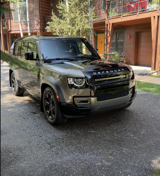 Land Rover Defender exterior detail in Jackson Hole