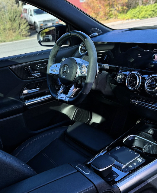 Mercedes interior detailed with premium leather care
