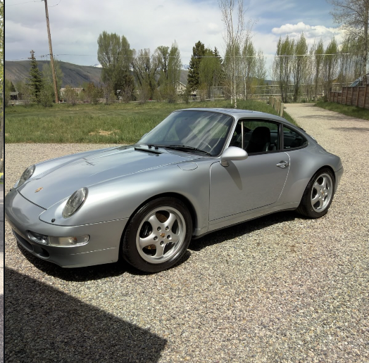 Classic Porsche 911 after exterior polishing